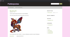 Desktop Screenshot of flutterpony.org
