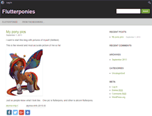 Tablet Screenshot of flutterpony.org